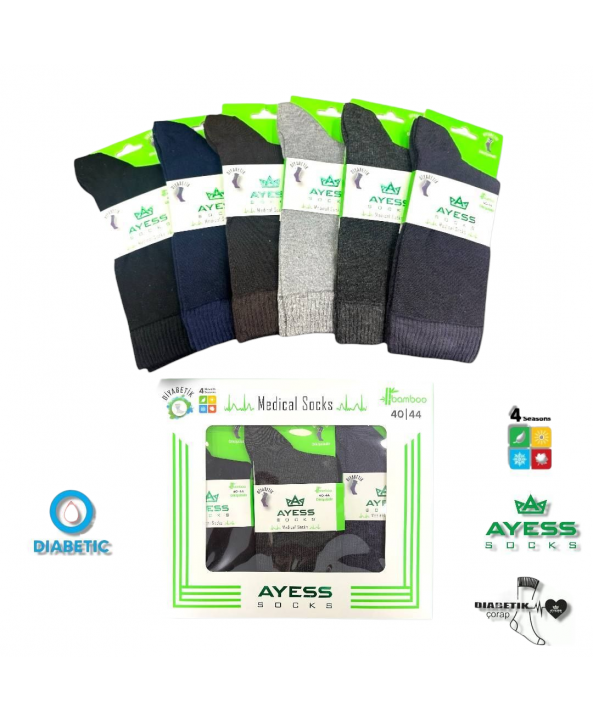 Ayess мъжки чорапи със специален ластик Ayess мъжки чорапи със специален ластик